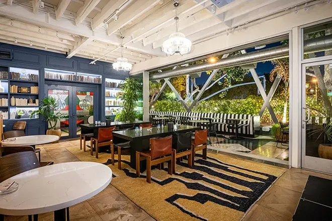 View inside the Smoking lounge