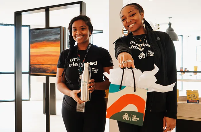 two girls from the Oxnard sales team